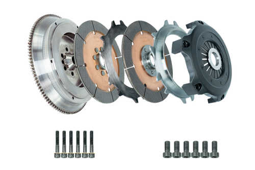 DKM Clutch 11-13 BMW 135i 215mm Ceramic Twin Disc MRX Clutch Kit w/Flywheel (850 ft/lbs Torque) - MRX-006-076