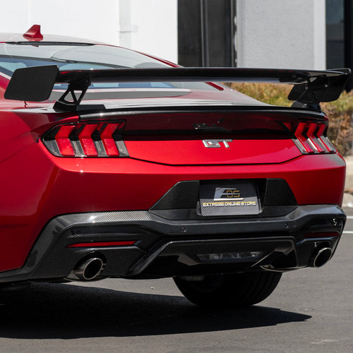 EOS GT500 High Wing Rear Spoiler - Carbon Fiber - 2024+ Mustang