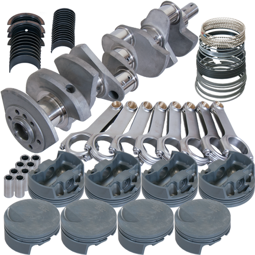 Eagle Chevy 502 4.250in Crank 6.385in H-Beam -3cc Flat Top 4.600in Pistons Rotating Assembly - 116104600
