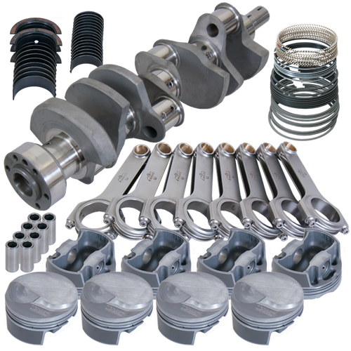 Eagle Chevy Tall 454 1Pc 4.250in Crank 6.800in H-Beam 18cc Dome 4.350in Pistons Rotating Assembly - 11812100
