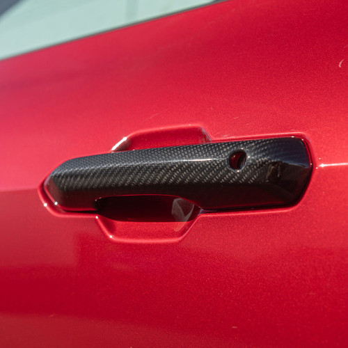 EOS Door Handle Covers - Carbon Fiber - 2024+ Mustang EOS Door Handle Covers - Carbon Fiber - 2024+ Mustang