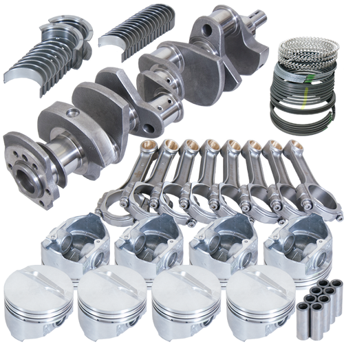 Eagle Chevy 350 3.750in Crank 5.700in I-Beam Rods -7cc Flat Top 4.000in Pistons Rotating Assembly - 13005000