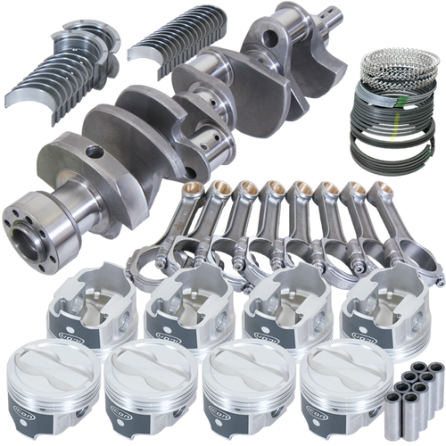 Eagle Chevy LT1350 1Pc 3.750in Crank 5.700in I-Beam Rods -18cc 4.040in Pistons Rotating Assembly - 13304L040