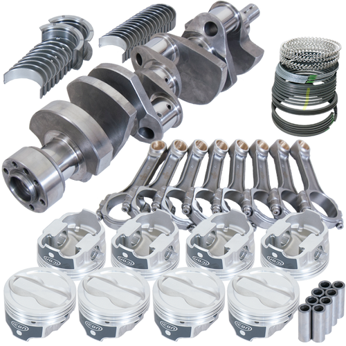 Eagle Chevy LT1350 1Pc 3.750in Crank 6.000in I-Beam Rods -18cc 4.030in Pistons Rotating Assembly - 13323L030