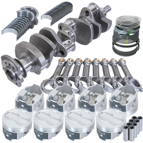 Eagle Chevy 350 3.750in Crank 5.700in I-Beam Rods -18cc 4.030in Pistons Rotating Assembly - 13324030