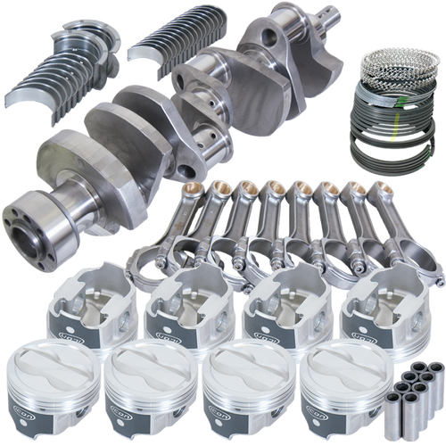 Eagle Chevy LT1350 1Pc 3.750in Crank 5.700in I-Beam Rods -18cc 4.030in Pistons Rotating Assembly - 13324L030