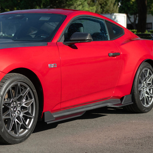 EOS Side Skirt Extensions - Matte Black - 2024+ Mustang GT S650