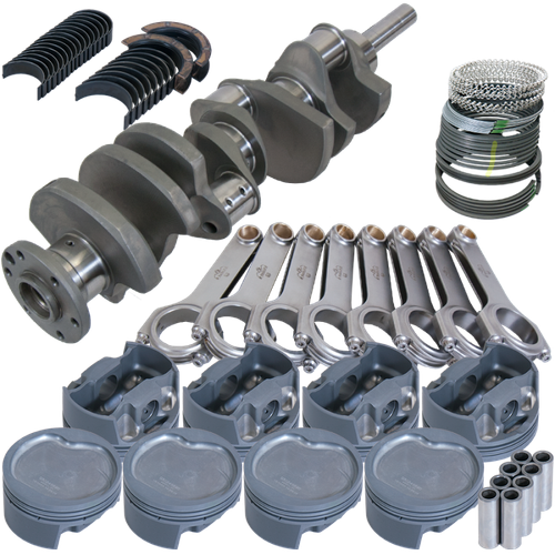 Eagle Ford Big Block Forged 4340 4.39in Bore 4.3in Stroke -38cc Inv Dome Pistons Rotating Assy - 15010030