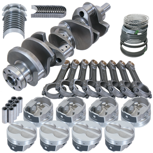 Eagle Ford 351W 4.000in Crank 6.200in I-Beam Rods -11cc Flat Top 4.030in Pistons Rotating Assembly - 16138030
