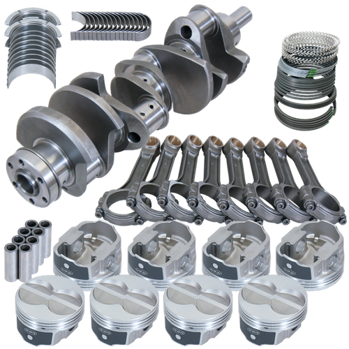 Eagle Ford 351W 4.000in Crank 6.200in I-Beam Rods -11cc Flat Top 4.060in Pistons Rotating Assembly - 16138060