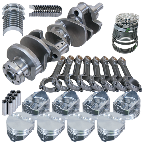 Eagle Ford 351W 4.000in Crank 6.200in I-Beam Rods -6.5cc Flat Top 4.040in Pistons Rotating Assembly - 16525040