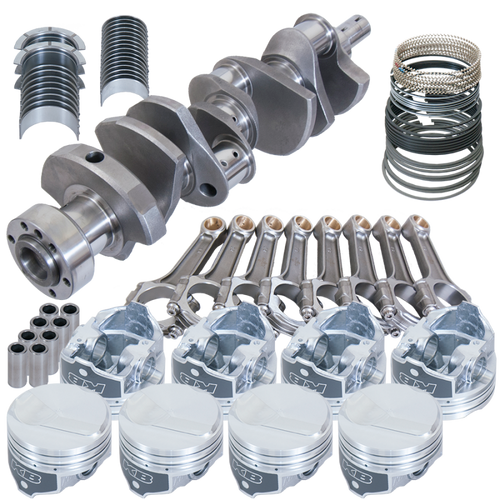Eagle Chevy 454 1Pc 4.000in Crank 6.135in I-Beam Rods 25.5cc Dome 4.310in Pistons Rotating Assembly - 18202L060