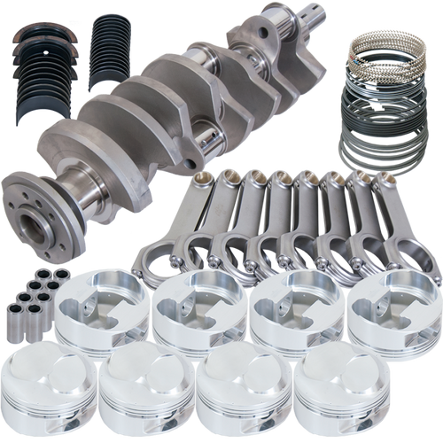 Eagle Chevy 502 4.250in Counterweight Crank 6.535in H-Beam 46cc 4.560in Pistons Rotating Assembly - 357264560