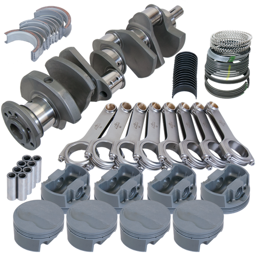 Eagle Pontiac 455 4.250in Crank 6.800in H-Beam -6cc Flat Top 4.185in Pistons Rotating Assembly - 515034185