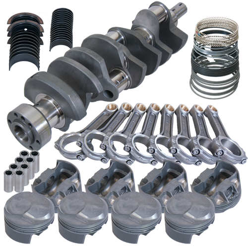 Eagle Chevy 454 1Pc 4.250in Crank 6.385in I-Beam Rods 43cc Dome 4.310in Pistons Rotating Assembly - 61114060