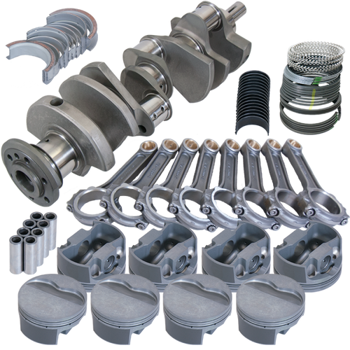 Eagle Pontiac 400 4.250in Crank 6.800in I-Beam Rods -6cc Flat Top 4.185in Pistons Rotating Assembly - 615004185