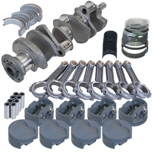 Eagle Pontiac 455 4.500in Crank 6.800in I-Beam Rods -6cc Flat Top 4.185in Pistons Rotating Assembly - 615044185