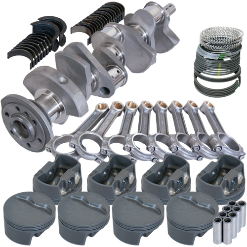 Eagle Chevy 350 3.480in Crank 6.000in I-Beam Rods -5cc Flat Top 4.030in Pistons Rotating Assembly - 62003030
