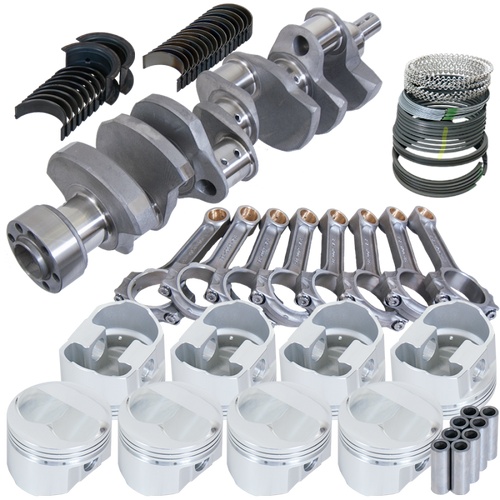 Eagle Chevy LT1 350 1Pc 3.750in Crank 5.700in I-Beam Rods 7cc Dome 4.030in Pistons Rotating Assembly - 62109030
