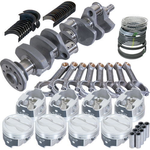 Eagle Chevy LT1 350 1Pc 3.750in Crank 5.700in I-Beam Rods -18cc 4.060in Pistons Rotating Assembly - 62304L060