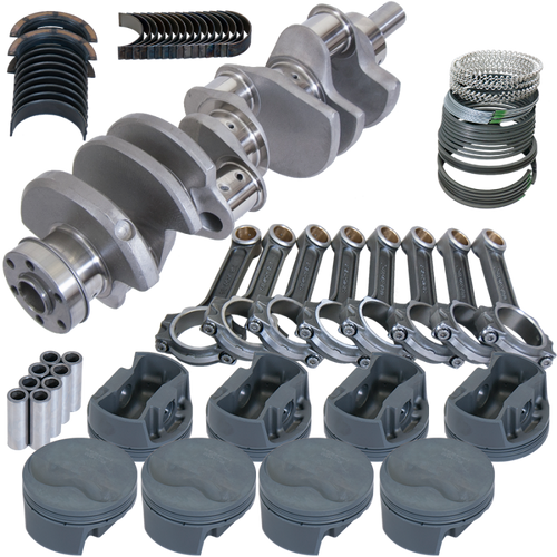 Eagle Ford 351W 4.000in Crank 6.250in I-Beam Rods -6.6cc Flat Top 4.040in Pistons Rotating Assembly - 64125040