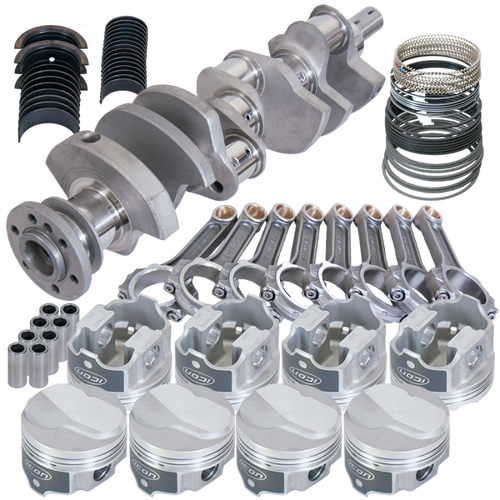 Eagle Chevy 396 3.766in Crank 6.135in I-Beam Rods 17cc Dome 4.125in Pistons Rotating Assembly - 683024125