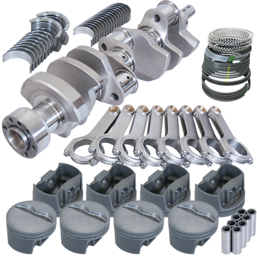 Eagle Chevy 350 1Pc 3.750in Crank 5.700in H-Beam -5cc Flat Top 4.040in Pistons Balanced Assembly - B12108040