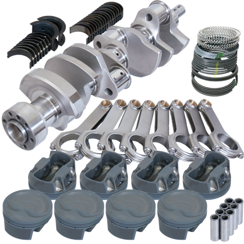 Eagle Chevy 350 1Pc 3.750in Crank 6.000in H-Beam -16cc Inv Dome 4.030in Pistons Balanced Assembly - B12110030