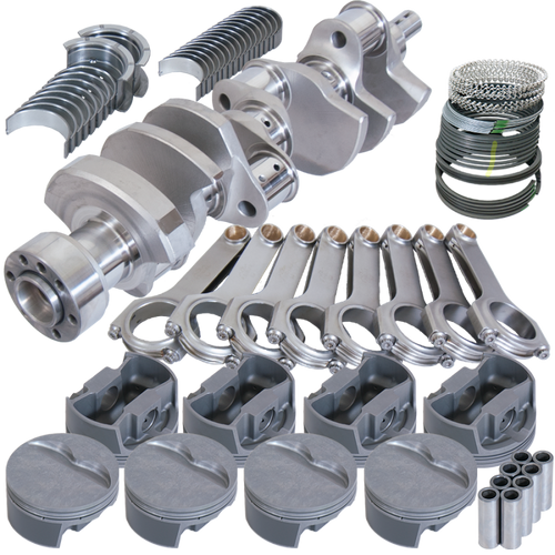 Eagle Chevy 350 1Pc 3.750in Crank 6.000in H-Beam -5cc Flat Top 4.060in Pistons Balanced Assembly - B12111060