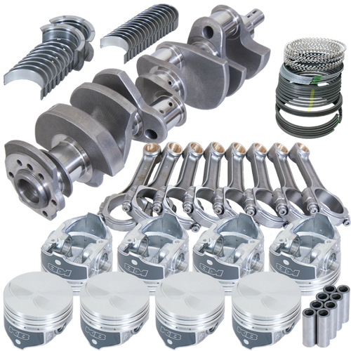 Eagle Chevy 350 3.480in Crank 5.700in I-Beam Rods -7cc Flat Top 4.040in Pistons Balanced Assembly - B13202E040