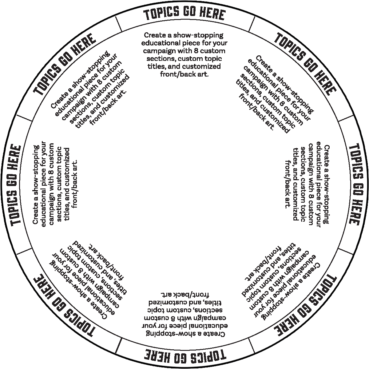 Academic Development Wheel Custom Edu-Wheel
