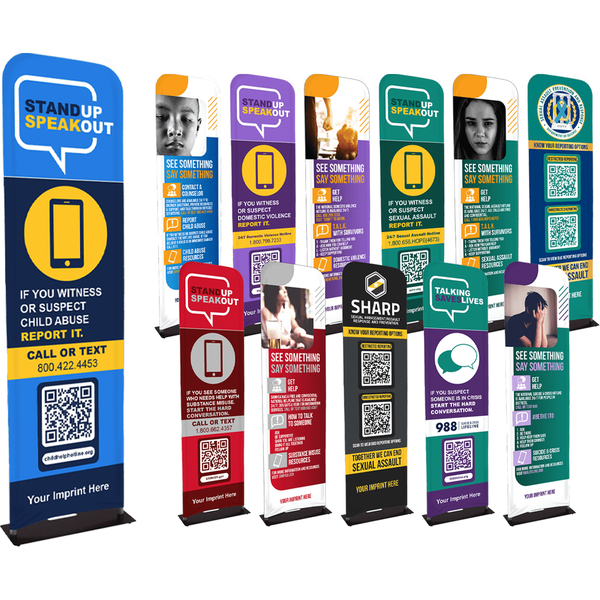 Two Panel Banner Double-Sided Display Banner