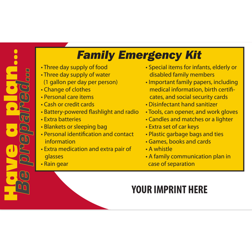 Disaster Preparation Magnet