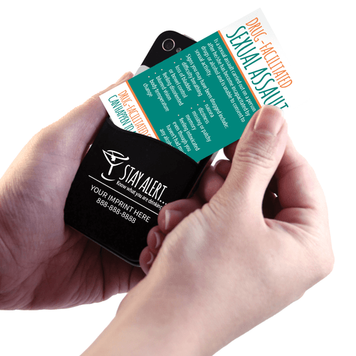 Drug Facilitated Abuse Phone Pocket/Wallet Card