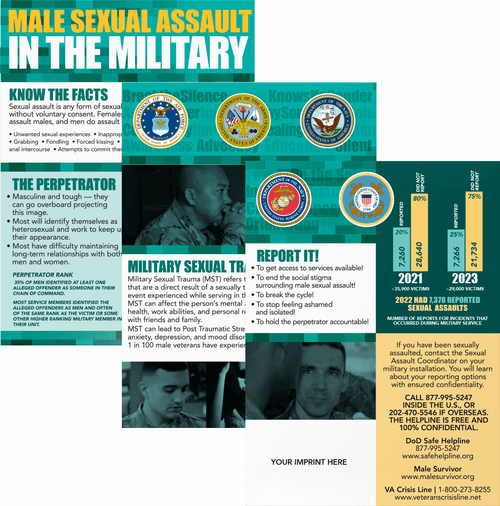 Male Sexual Assault In Military Edu-Display Graphics Only