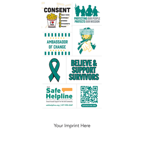 Sexual Assault Awareness Magnet Set - Military