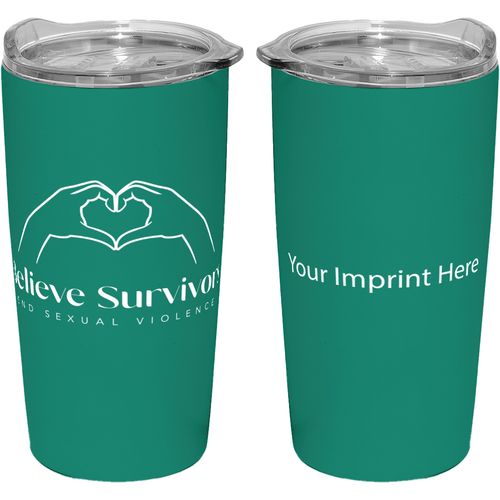 Teal Statement Vacuum Tumbler 20 OZ.