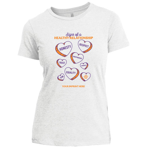 Women's Dating Violence Awareness T-shirt 2 clrs/1 lctn