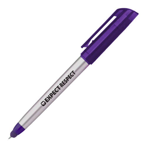 Purple Highlighter with Stylus Pen