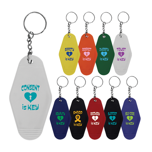 Awareness Is Key Chain