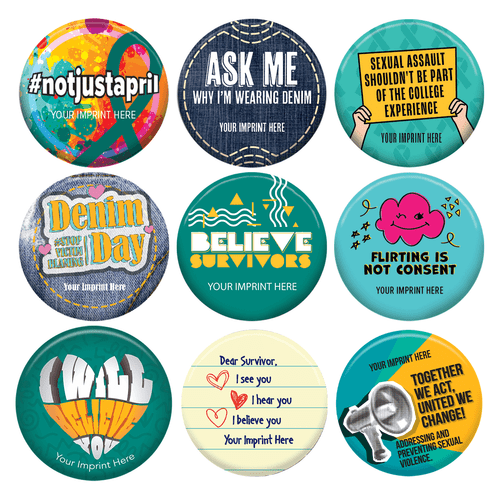 Sexual Assault Awareness Button