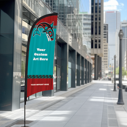 9 Foot Outdoor/Indoor Blade Sign - Native