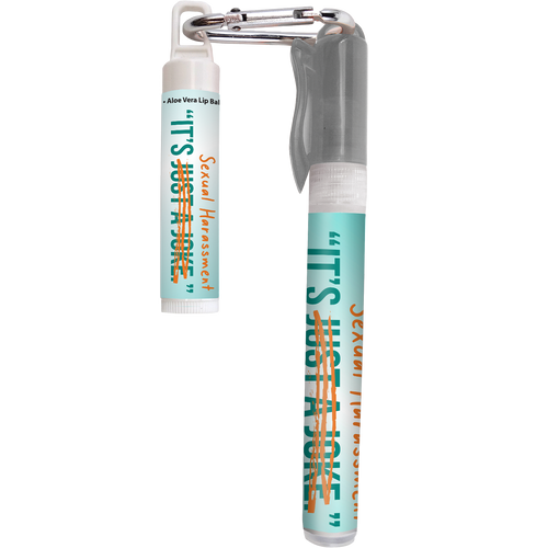 Sunscreen Spray with Carabiner & Lip Balm