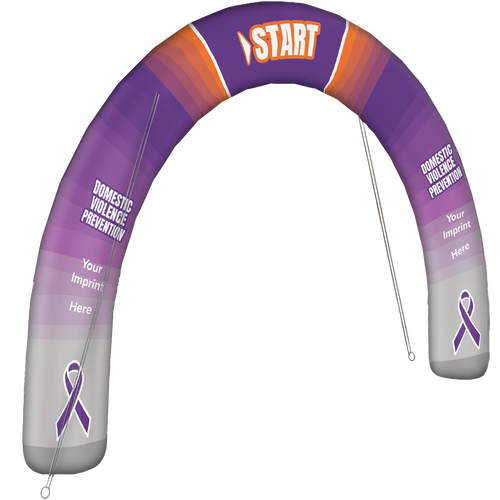 Inflatable Arch 15' x 10' - Domestic Violence Awareness