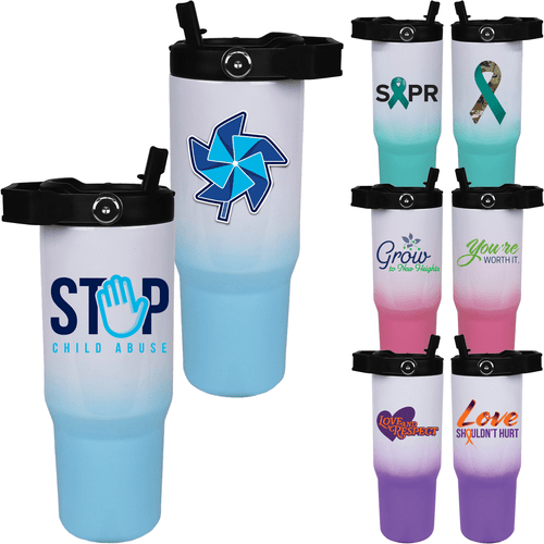 Stainless Ombre Tumbler 30 OZ.