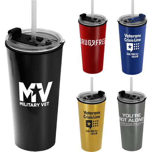 Metallic Travel Tumbler 18 OZ.