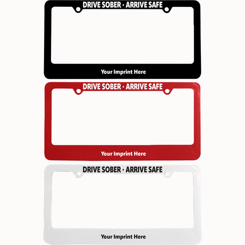 Drive Sober License Plate Holder