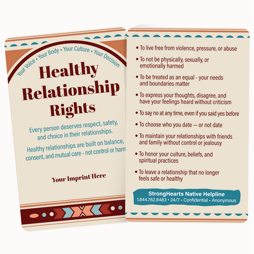 Healthy Relationship Rights Wallet Card - Native