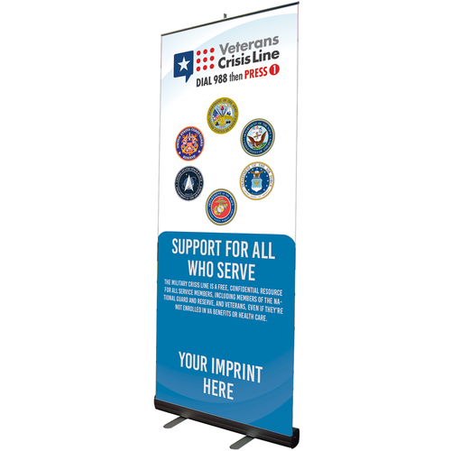Suicide Prevention Retract-A-Banner - Military