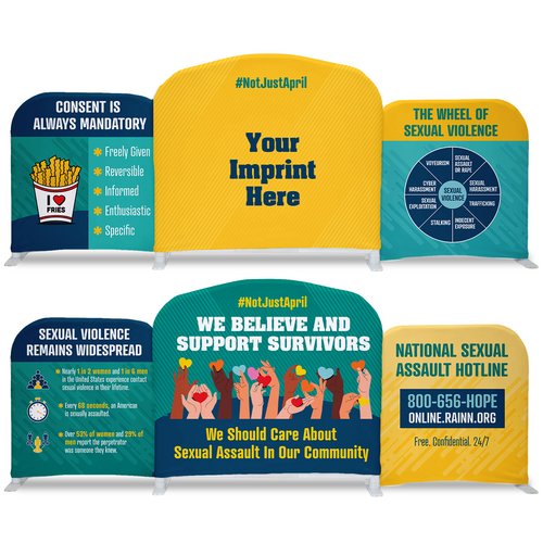 Trifecta Sexual Assault Awareness Tabletop Display